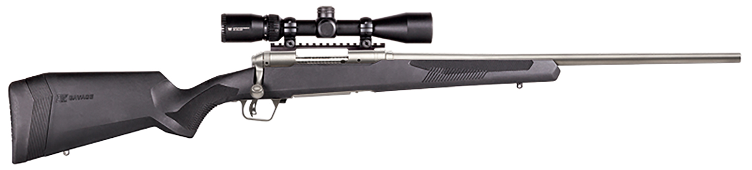 Savage Arms 57344 110 Apex Storm XP 6.5 Creedmoor 4+1 24", Matte Stainless Metal, Synthetic Stock, Vortex Crossfire II 3-9x40mm Scope