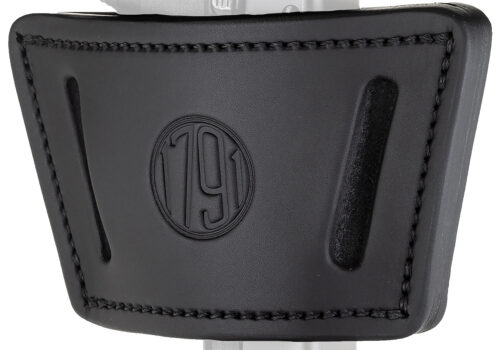 112417.jpg 1791 Gunleather UIWXSBLA UIW Max IWB/OWB Black Leather Belt Clip Fits Most Mid-Large Frame Autos with Rail, Laser & Light Ambidextrous