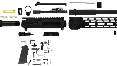 TacFire SSPK300LPK10 AR Build Kit Pistol Sports South Exclusive 300 Blackout AR Pistol Platform Black Parkerized Steel 5/8"x24