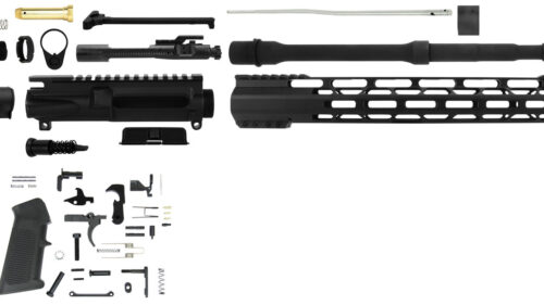 TacFire SSRK556LPK Lower Parts Kit Unassembled Rifle Kit 223 Rem/5.56x45mm NATO AR Platform  Aluminum 1/2"-28 tpi