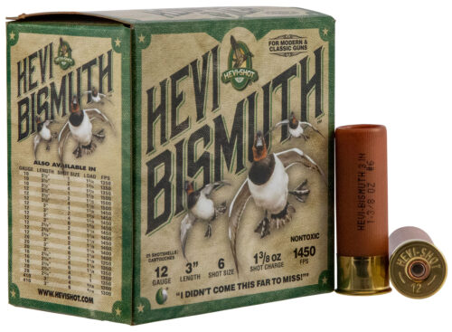 114128.jpg HEVI-Shot HS14006 HEVI-Bismuth 12Gauge 3" 1 3/8oz Bismuth 6Shot 25 Per Box/10 Case