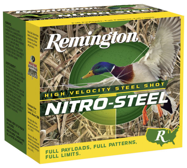 117110-8.jpg Remington Ammunition 20769 Nitro-Steel High Velocity 20Gauge 3" 1oz 4Shot 25 Per Box/10 Case