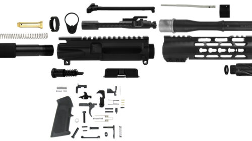 TacFire SSPK300LPK7K AR-15 Pistol Build Kit KeyMod 300 Blackout Black Steel