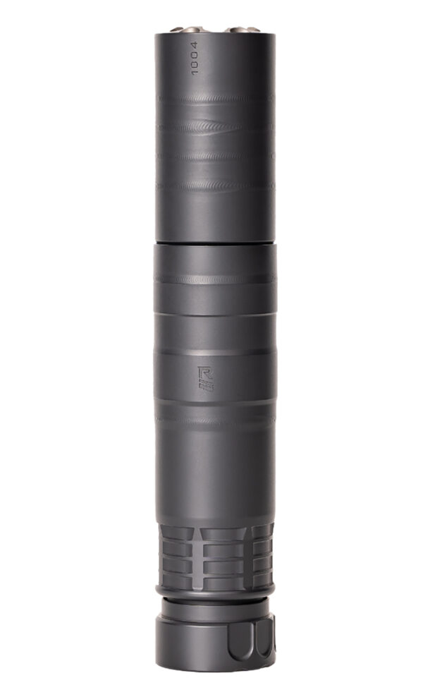 118904.jpg Rugged Suppressors RAD01762 Radiant762 7.62mm 1.50" Diameter, 17-4 Stainless Steel, Black Cerakote Finish, 5/8"-24 tpi