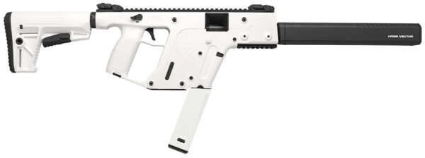 119884.jpg Kriss USA KV45CAP20 Vector CRB Gen2 45 ACP 30+1 16" Black Nitride Threaded Barrel, Alpine Cerakote Picatinny Rail Aluminum Receiver, Alpine White Synthetic 6 Position Stock Alpine Polymer Grip