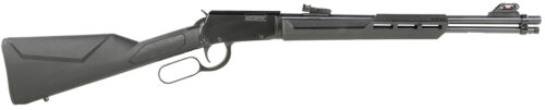 Rossi RL22181SY Rio Bravo  Lever Action 22 LR Caliber with 15+1 Capacity, 18" Round Barrel, Polished Black Metal Finish & Black Synthetic Stock Right Hand (Full Size)
