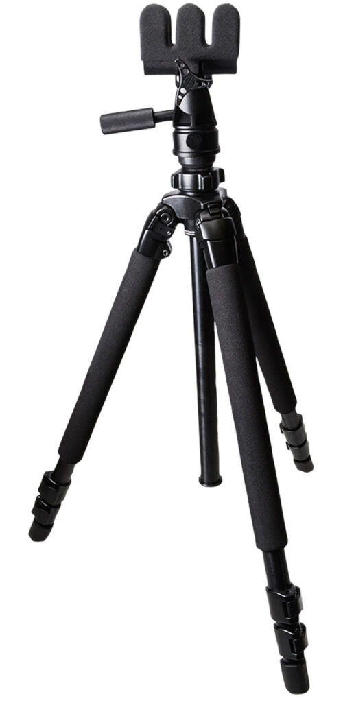 123556.jpg KOPF Jager KJ85001K K700 AMT Tripod made of Aluminum with Black Finish, Pivoting Reaper Grip, 360 Degree Pan & 3-Level Leg Extensions