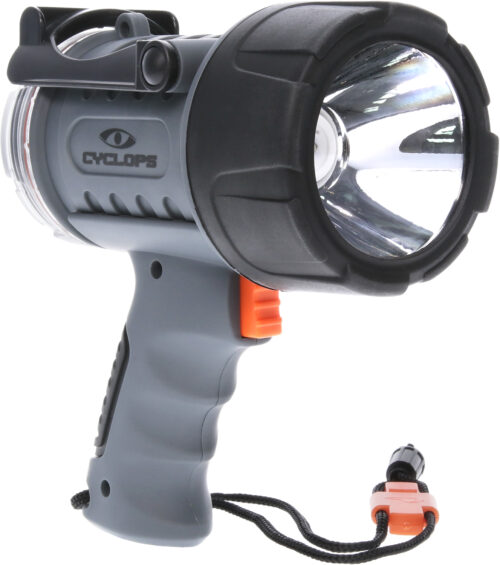 124103.jpg Cyclops CYC700WP Hand Held 350/700 Lumens Red/Clear Cree XM LED Black/Gray ABS Polymer
