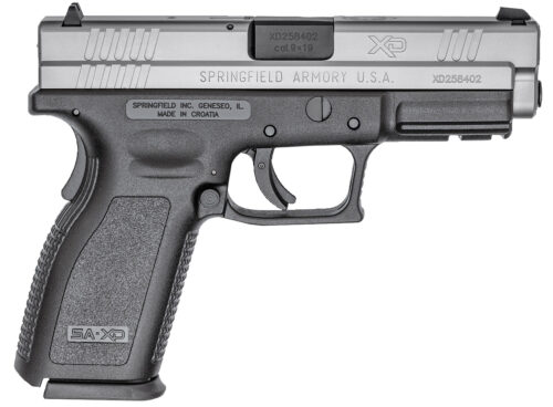 12552.jpg Springfield Armory XD9301 XD Service *CA Compliant 9mm Luger 10+1 4" Black Melonite Steel Barrel, Serrated Stainless Steel Slide, Black Polymer Frame w/Picatinny Rail