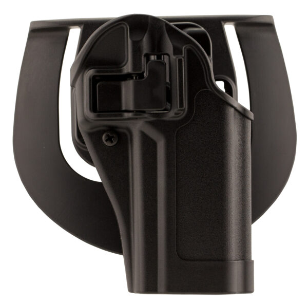 1311.jpg Blackhawk 410561BKR Serpa CQC OWB Size 61 Matte Black Polymer Belt Loop/Paddle Fits Sig P250/P320 Right Hand