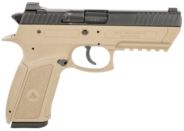 131682.jpg IWI US J941PL9FD-II Jericho 941 Enhanced 9mm Luger Caliber with 4.40" Barrel, 17+1 Capacity, Flat Dark Earth Finish Picatinny Rail Frame, Serrated Black Steel Slide & Polymer Grip
