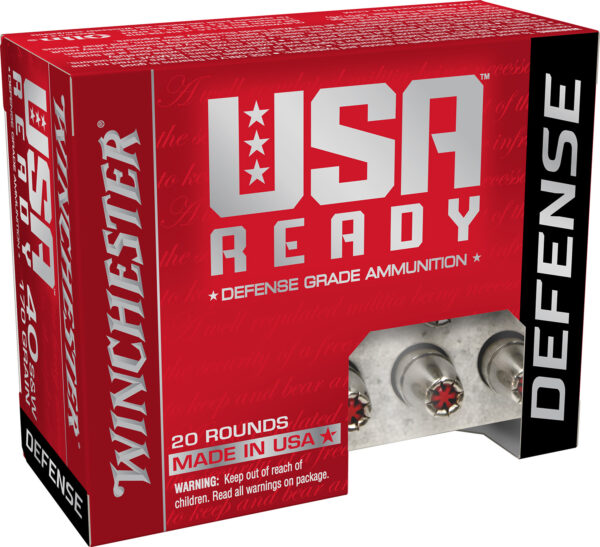 132187.jpg Winchester Ammo RED40HP USA Ready 40S&W 170gr Hex Vent Hollow Point 20 Per Box/10 Case