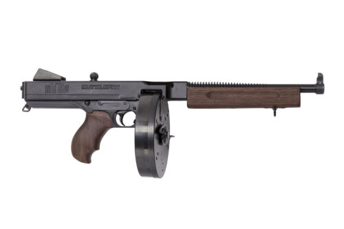 Thompson TA510D 1927A-1 Deluxe 45 ACP Caliber with 10.50" Barrel, 10+1 Capacity (Drum), Blued Metal Finish, Walnut Grip Right Hand