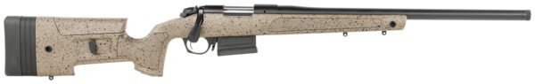 142702.jpg Bergara Rifles B14LM358C B-14 HMR 300 PRC 5+1 26" Graphite Black Cerakote Barrel, Black Speckled Brown Molded w/Mini-Chassis, Adjustable LOP & Cheek Piece Stock