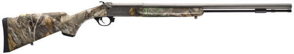 144475.jpg Traditions CR841104421 NitroFire VAPR 50 Cal 209 Primer 26" Gray Cerakote Fluted & Tapered Barrel, Drilled & Tapped Receiver, Realtree Edge Fixed Synthetic Stock