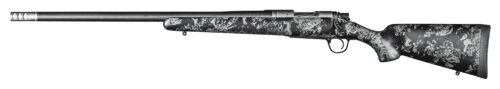 Christensen Arms 8010618400 Ridgeline FFT 300 PRC 3+1 22" Carbon Fiber/Threaded Barrel, Stainless Steel, Black with Gray Accents Stock, Left Hand