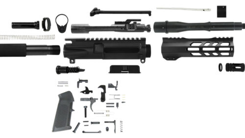TacFire  AR Build Kit  5.56x45mm NATO 7.50" Barrel Black for AR Platform
