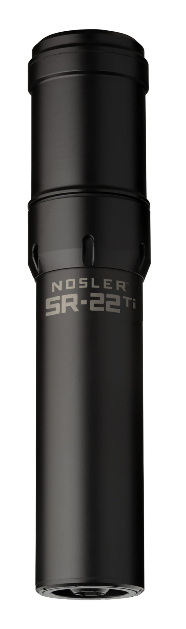 147615.jpg Nosler 90625 SR-22TI 22 Cal 1.74"D Black Finish Made of Titanium with 1/2" 28 tpi Thread Pattern