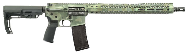 Black Rain Ordnance  Spec15  5.56x45mm NATO 16" 30+1, Jungle Camo Cerakote, Black MFT Minimalist Stock & Grip