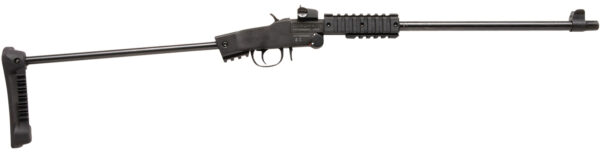 Chiappa Firearms 500265 Little Badger Xtreme Full Size 22 LR 1 Shot, 16.50" Black Steel Threaded Barrel, Black Quad Picatinny Receiver, Black Folding Steel Rod Stock, Right Hand