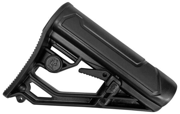 155181.jpg ADAPTIVE TACTICAL AT02013 EX Performance Lite Adj. Black Synthetic M4 Style, Swivel Stud, Fits AR-Platform (Mil-Spec Buffer Tubes)