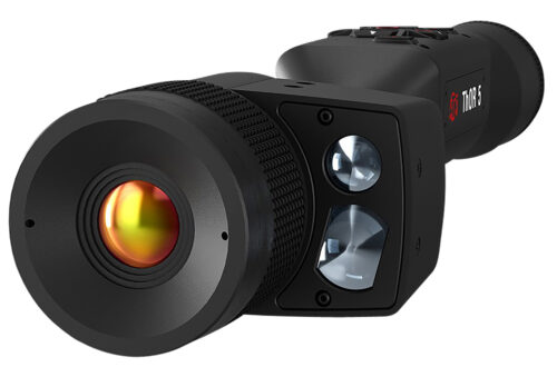 156262.jpg ATN TIWST5319LRF Thor 5 320 LRF Thermal Rifle Scope Black Anodized 3-12x Smart Mil Dot Reticle, Zoom 320x240 12 Microns, 60 fps Resolution
