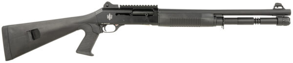160755.jpg MAC 21000120 1014 12 Gauge 3" 5+1 18.50", Black, Synthetic Furniture, Fixed Pistol Grip Stock, Ghost Ring Sight, Optics Mount, 3 Chokes
