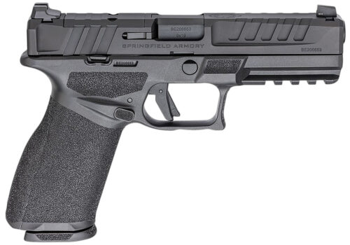 Springfield Armory EC9459BU15 Echelon  Full Size 9mm Luger 15+1 4.50" Black Melonite Steel Barrel & Steel Optic Ready/Serrated Slide, Black Polymer Frame w/Picatinny Rail, Textured Grip, Ambidextrous