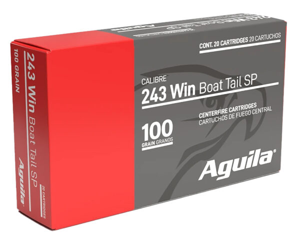 161531.jpg Aguila 8047AG 243Win 100gr InterLock Boat Tail Soft Point 20 Per Box/10 Case
