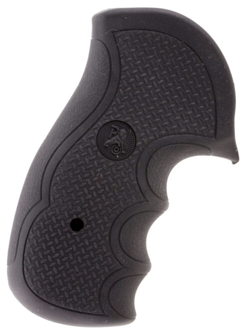 16176.jpg Pachmayr 02484 Diamond Pro Grip Diamond Checkering Black Rubber with Finger Grooves for Ruger GP100