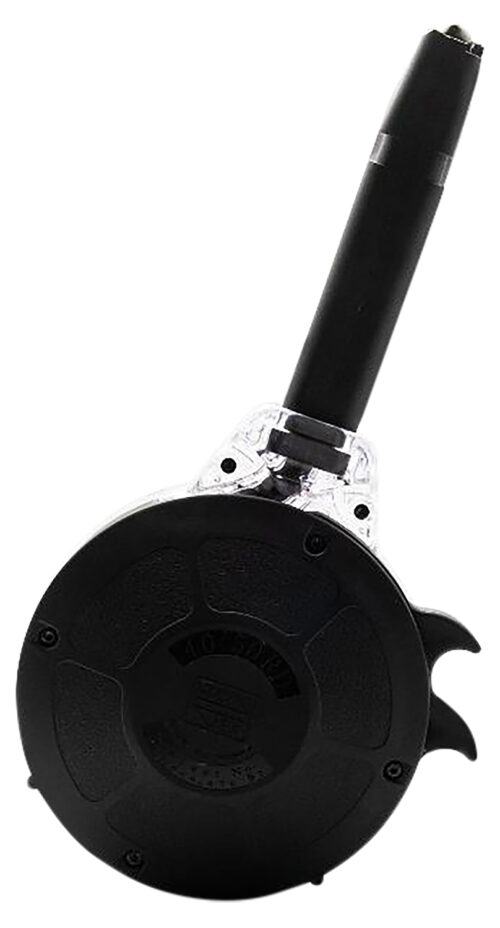165176.jpg Kci Usa Inc KCIMZ028 Drum Magazine 50rd 40 S&W Compatible w/ Glock 22/23/24/27/35 Black Hardened Steel/Polymer