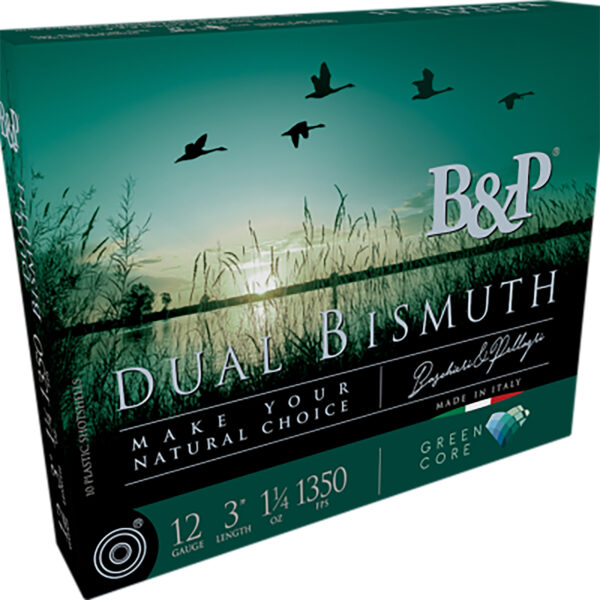 167982.jpg B&p Ammunition 12B4DB43 Dual Bismuth 12Gauge 3" 1 1/4oz Bismuth 3/4Shot 10 Per Box/10 Case