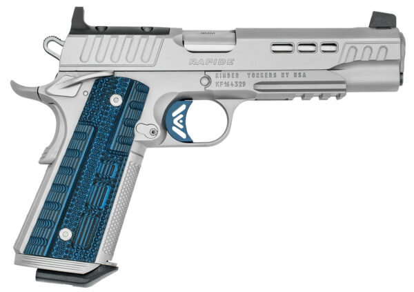 170524.jpg Kimber Mfg.,inc 3000454 Rapide ICE OR 45 ACP 8+1 5" Stepped Cocking Serrations Stainless Steel Slide G-10 Grip