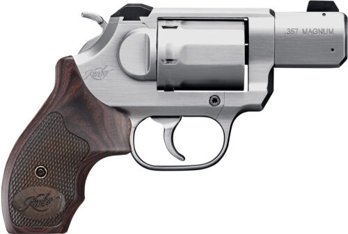 170584.jpg Kimber Mfg, Inc 3400021CA K6S *CA Compliant DA/SA 357 Mag 6 Shot 2" Brushed Stainless Steel Barrel & Cylinder, Brushed Stainless Stainless Steel Frame, Diamond Checkering Grip, Exposed Hammer