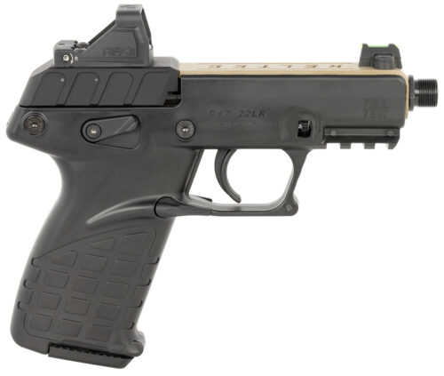 171113.jpg Kel-Tec P17TANBLKOPTIC P17 22 LR 16+1 3.80" w/Optic & Holster Tan/Black
