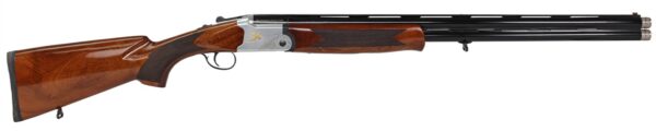 174699.jpg Iver Johnson Arms IJ60020LW28S IJ600 Lightweight Full Size 20 Gauge Break Open 3" 2rd 28" Black Over/Under Vent Rib Barrel, Silver Engraved Aluminum Receiver, Fixed Walnut Wood Stock, Ambidextrous