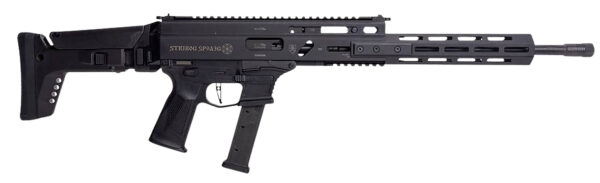 Grand Power 810091156094 Stribog SP9A3G 9mm Luger 16" Black Barrel, Black Receiver, Polymer Stock & Grip