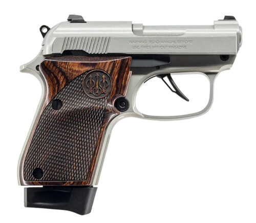 184173.jpg Beretta USA J30X32R8IN 30X Just In Case Micro-Compact Frame 32 ACP 8+1 2.90" Inox Carbon Steel Barrel & Serrated Slide, Inox Aluminum Frame, Helica Textured Wood Grip