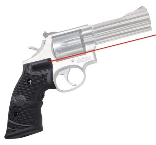 18584.jpg Crimson Trace 011290 Lasergrips Fits S&W K & L Frames Round Butt, Red Laser 633nM Wavelength 5mW Output, Black Polymer