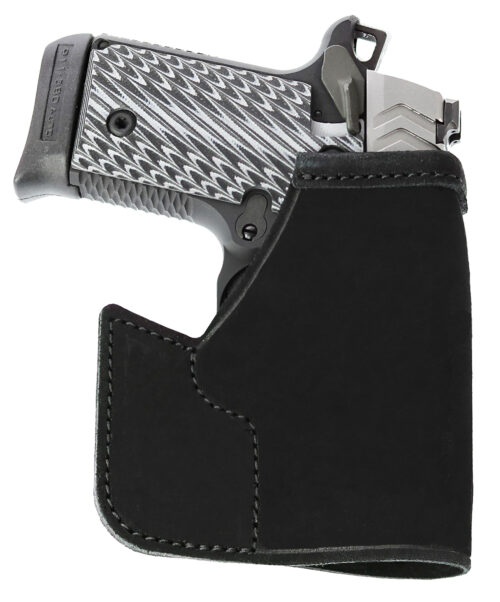 Galco PRO664B Pocket Protector  Black Leather Fits Sig P938/Kimber Micro 9 Ambidextrous