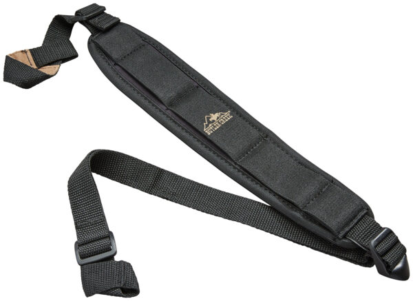 23862.jpg Butler Creek 80023 Comfort Stretch Shotgun Sling Black Neoprene w/Non-Slip Grippers 2.50" Wide Adjustable Design