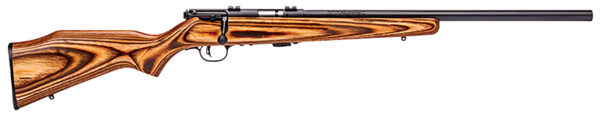 24894 Savage Arms 25700 Mark II BV Full Size 22 LR 5+1 21" Matte Black Heavy Button Rifled Barrel, Matte Black Drilled & Tapped Carbon Steel Receiver, Satin Brown Fixed Laminate Stock, Right Hand