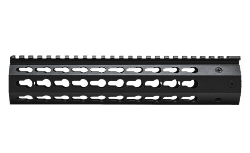 NcStar VMARFFKMC Keymod Handguard  Free-Floating Aluminum Black Anodized 10" for AR-15, M4
