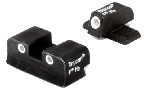 31925.jpg Trijicon 600465 Bright & Tough Night Sights Green/Tritium White Outline Front Sight-Green/Tritium White Outline Rear Sight Sig Sauer .40 S&W/.45 ACP #6 Front/#8 Rear