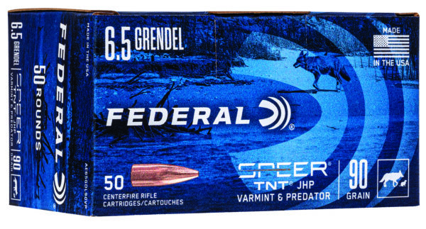32051.jpg Federal AE65GDL90VP American Eagle Varmint & Predator 6.5Grendel 90gr Jacketed Hollow Point 50 Per Box/5 Case