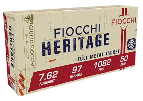 34155.jpg Fiocchi 762A Heritage 7.62x38mmRNagant 97gr Full Metal Jacket 50 Per Box/20 Case