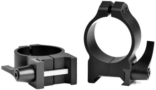 Warne 214LM Vertical Rings Maxima Matte Black 30mm Medium Quick Detach 0 MOA