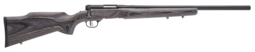 Savage Arms 96970 B.MAG  Full Size 17 WSM 8+1 22" Matte Black Heavy Barrel, Matte Black Drilled & Tapped Carbon Steel Receiver, Satin Gray Varmint Beavertail Laminate Stock, Right Hand