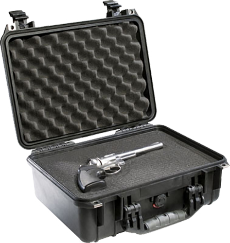 69317.jpg Pelican 1450000110 Protector Case Black Polypropylene Holds Handgun