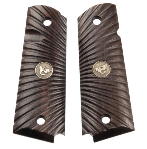 74732.jpg Wilson Combat 351MFS Side Panel Grips Full Size Starburst Cocobolo